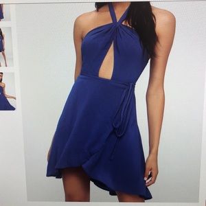 Lulus halter wrap dress